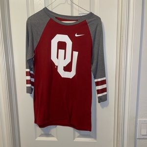 OU Nike 3/4 sleeve